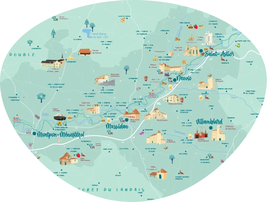 map vallée de l isle